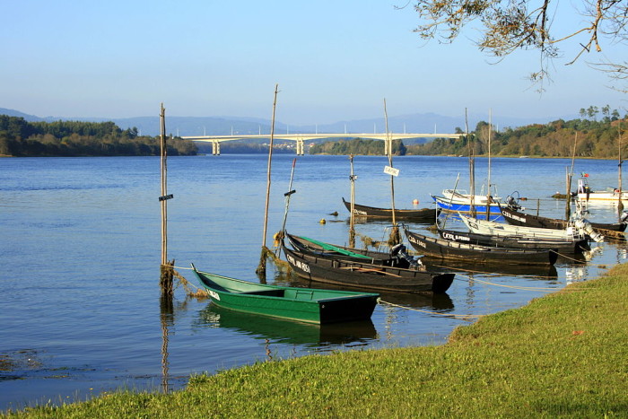 O Minho perto de Vila Nova de Cerveira.